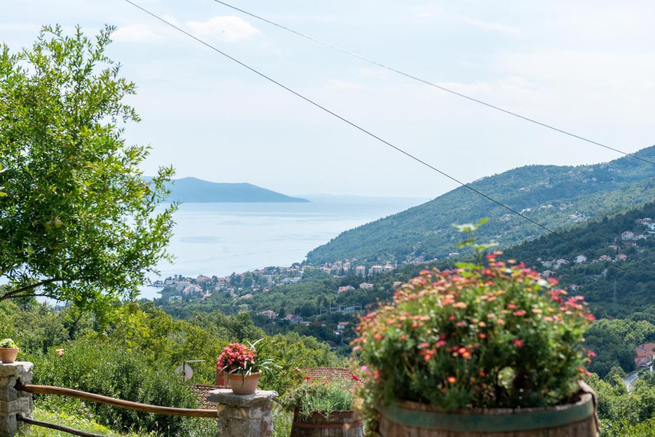 Sea View Apartment With Garden Near Opatija Veprinac Luaran gambar