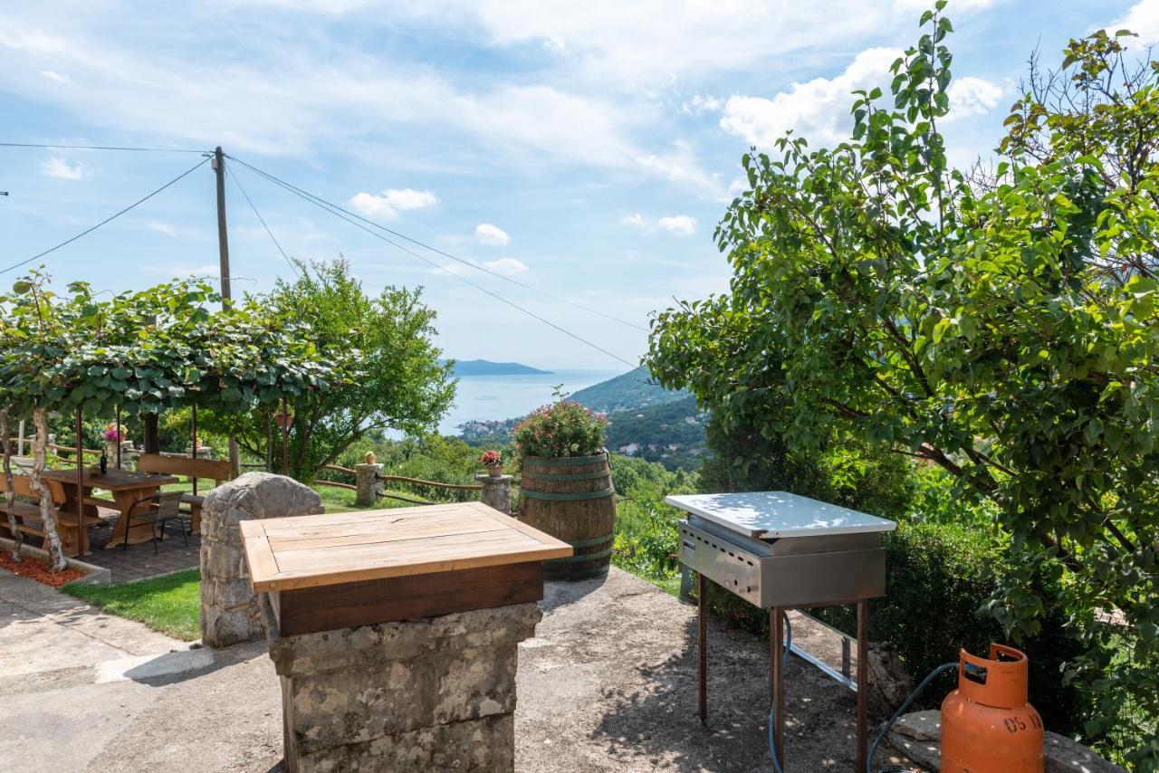 Sea View Apartment With Garden Near Opatija Veprinac Luaran gambar