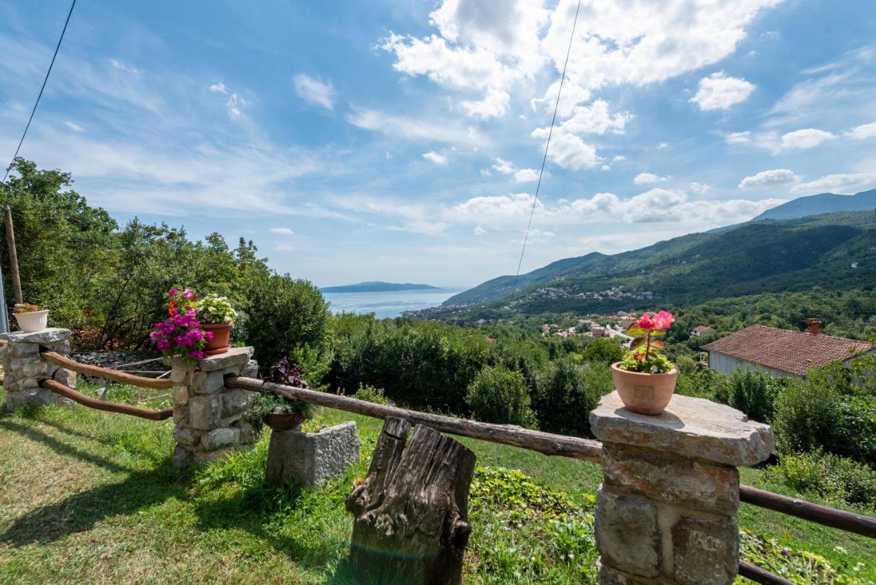 Sea View Apartment With Garden Near Opatija Veprinac Luaran gambar