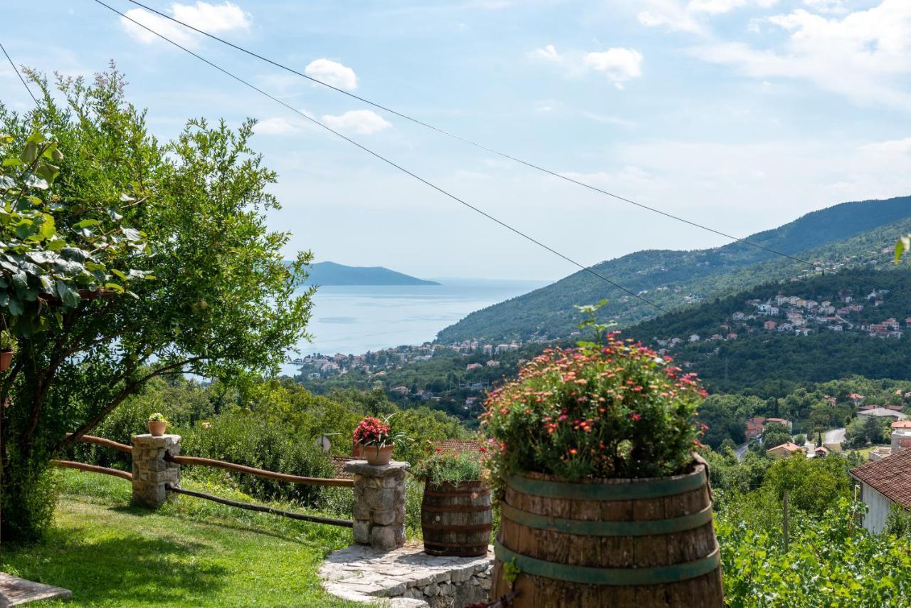 Sea View Apartment With Garden Near Opatija Veprinac Luaran gambar