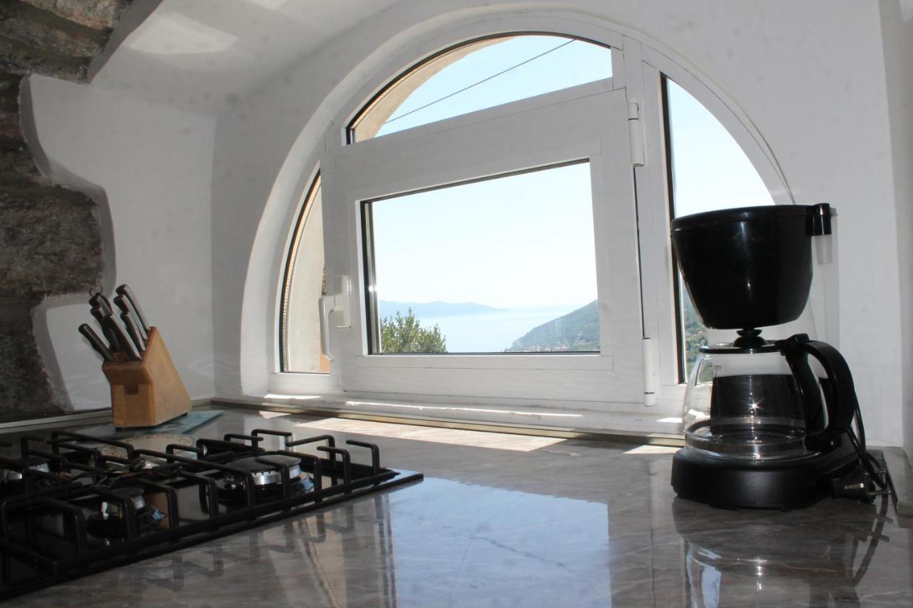 Sea View Apartment With Garden Near Opatija Veprinac Luaran gambar