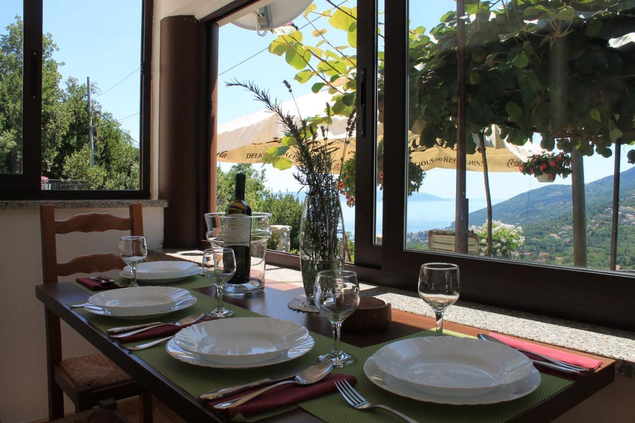 Sea View Apartment With Garden Near Opatija Veprinac Luaran gambar